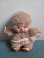 REAL VINTAGE 80's Bebichhichi Monchhichi aapje 1x, Ophalen of Verzenden, Zo goed als nieuw, Stoffen beer, Overige merken