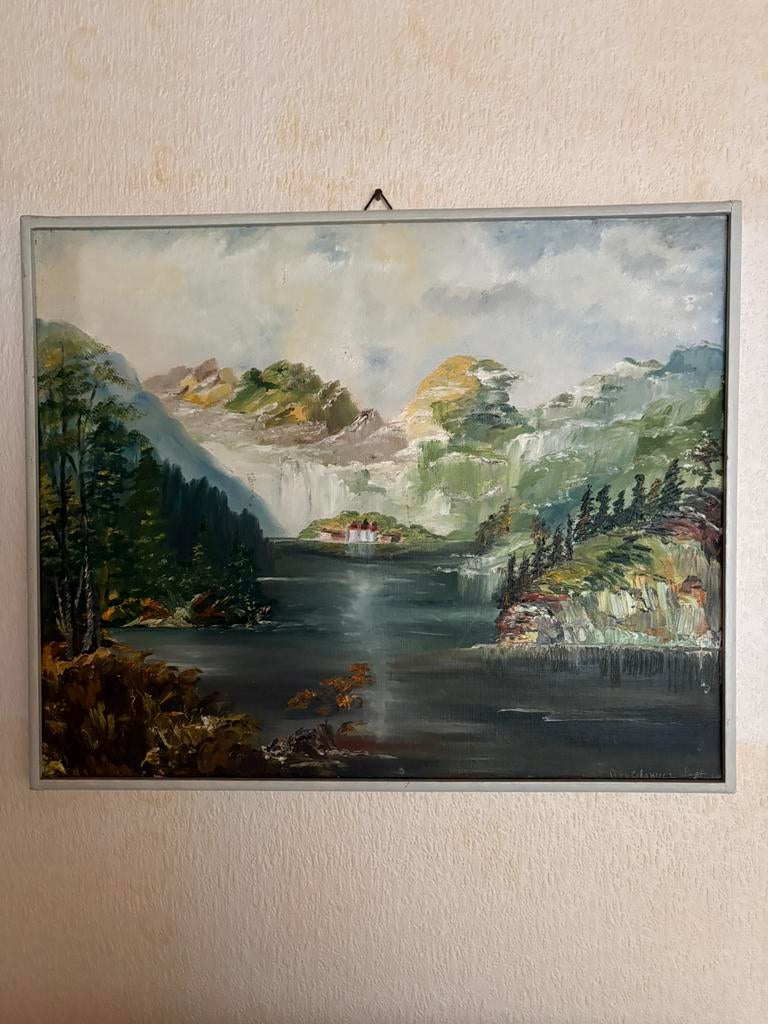 Olieverf berglandschap Poolse schilder  signature ivm naam ), Ophalen