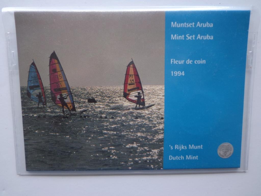 Aruba muntset 1994 fdc, Ophalen of Verzenden, Noord-Amerika, Setje