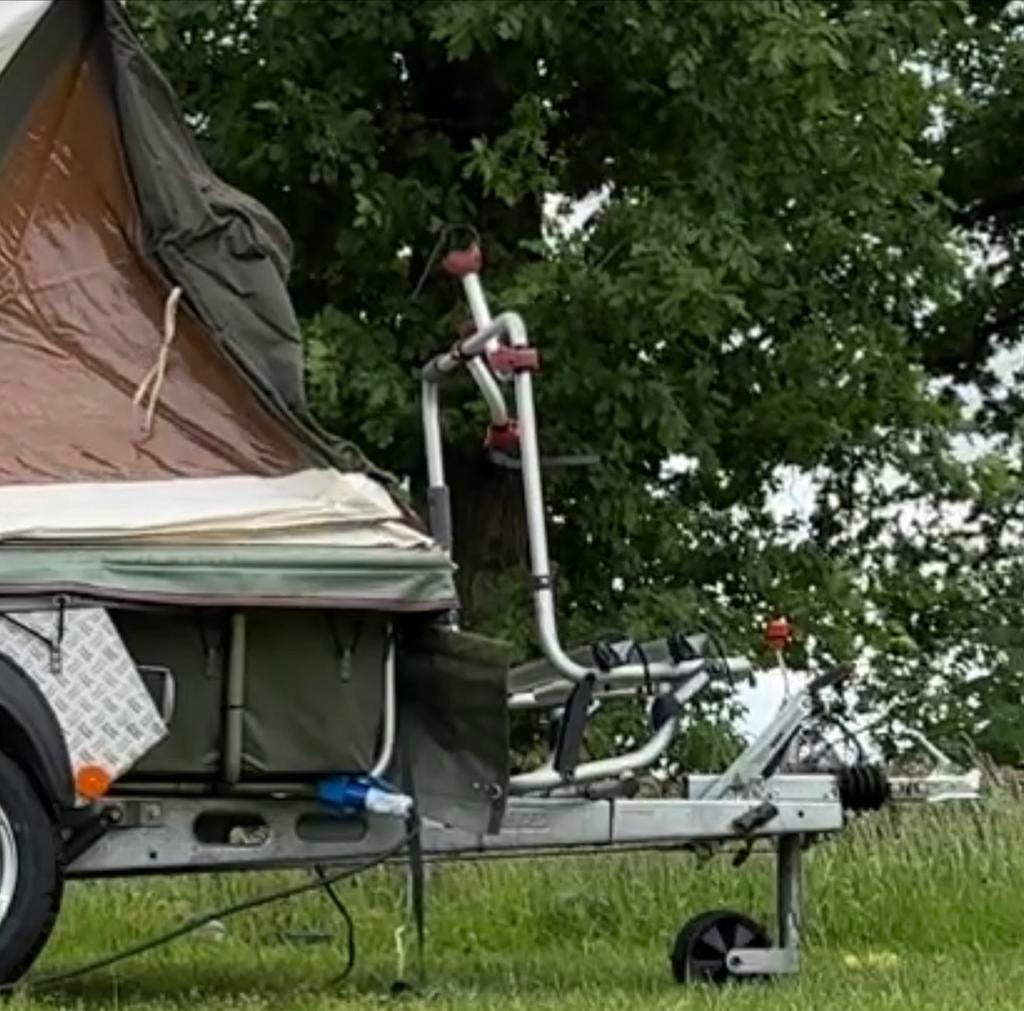 Thule fietsendrager dissel (kantelbaar), Auto diversen, Fietsendragers, Gebruikt, 2 fietsen, Ophalen