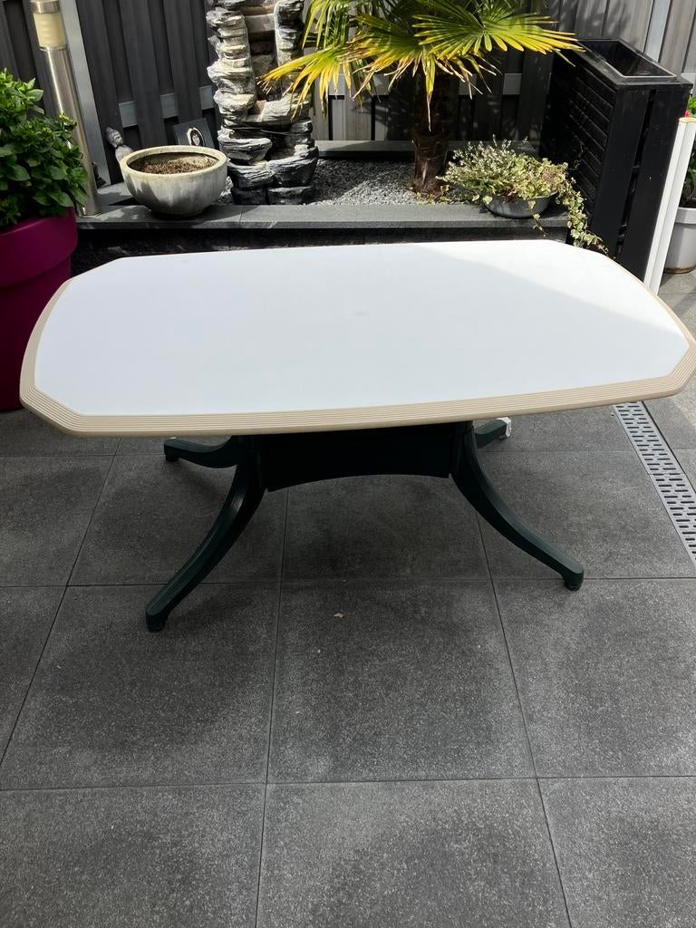 Tuintafel, Tuin en Terras, Ophalen, Gebruikt, Rechthoekig, Kunststof