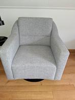 Draaifauteuil licht grijs zgan, Ophalen, Zo goed als nieuw, 75 tot 100 cm, 50 tot 75 cm