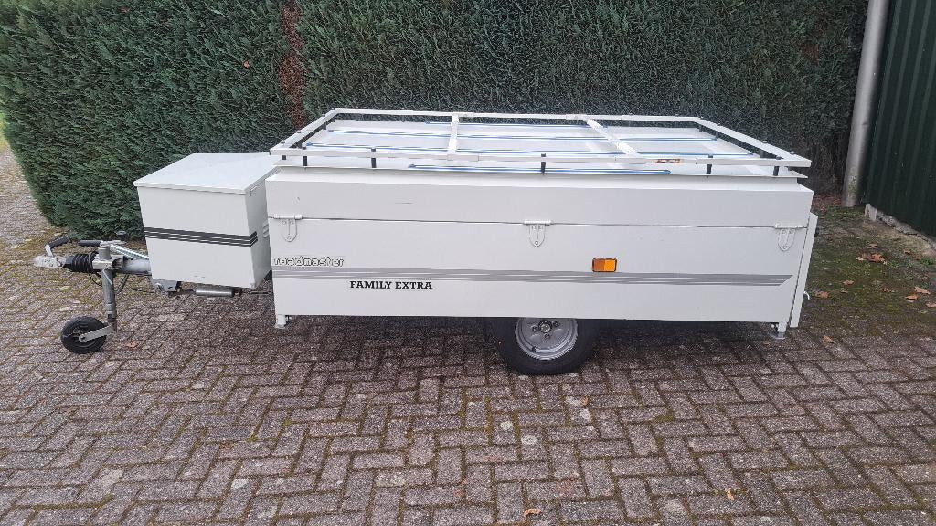 Roadmaster family extra vouwwagen, Caravans en Kamperen, Aanwezig, Tot en met 6, Grijs, Ophalen