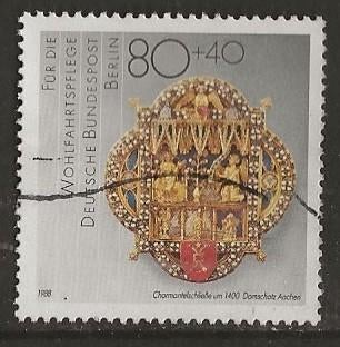 Berlijn 25, sieraad, Verzenden, BRD, Gestempeld