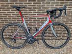 Eddy Merckx racefiets, rood/wit, Ultegra, Vision wielen, Fietsen en Brommers, Fietsen | Racefietsen, Ophalen, Carbon, Meer dan 20 versnellingen