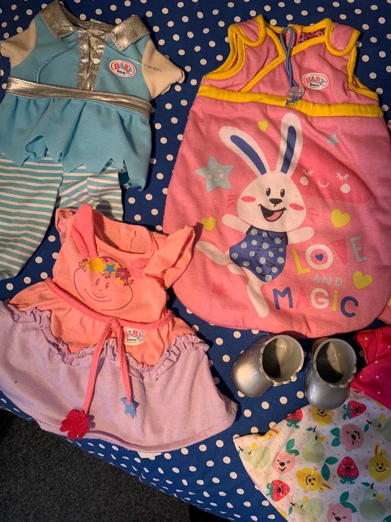 Pakket Baby born poppen kleertjes, Kinderen en Baby's, Speelgoed | Poppen, Ophalen of Verzenden, Zo goed als nieuw, Babypop