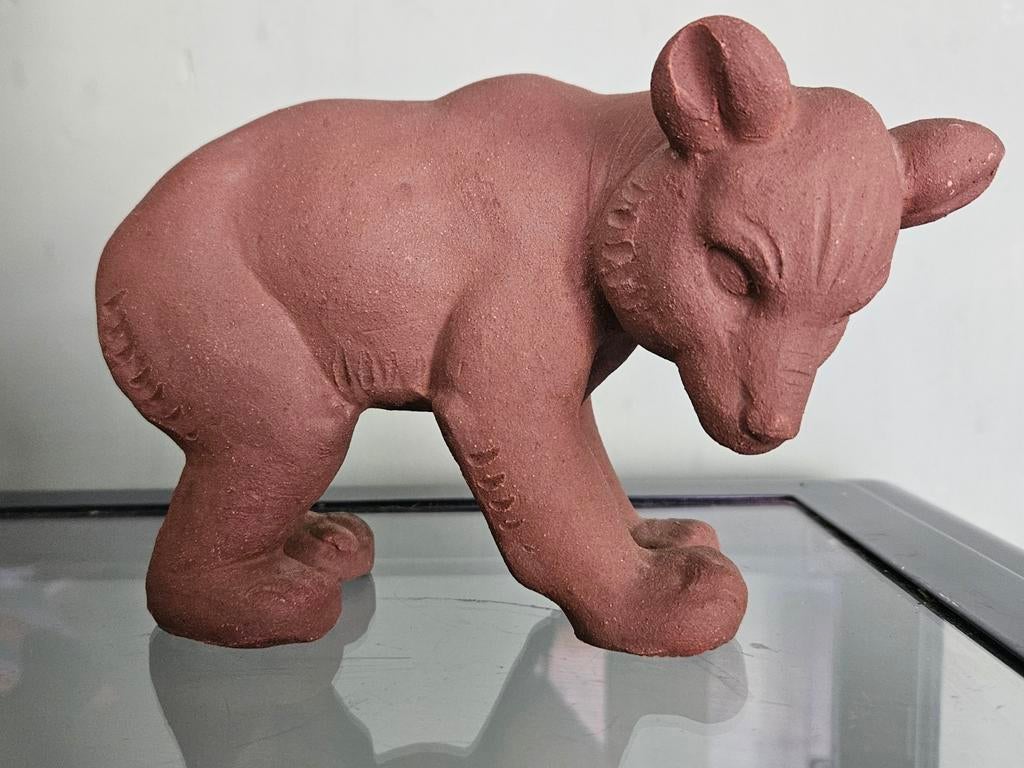 Rudolf Rempel Keramiek Beer - Vintage Decoratief Beeld, Antiek en Kunst, Ophalen of Verzenden