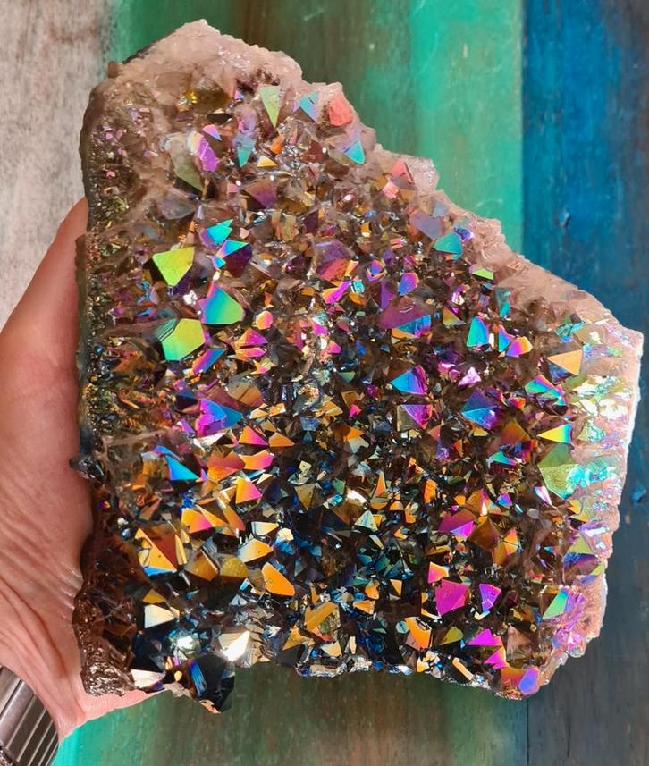 Titanium Aura Kwarts, Sieraden, Tassen en Uiterlijk, Edelstenen, Nieuw, Ophalen