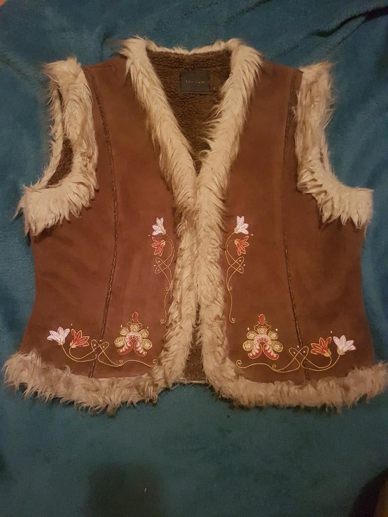 Waistcoat, Kleding | Dames, Bodywarmers, Ophalen of Verzenden, Zo goed als nieuw, Maat 38/40 (M), Bruin