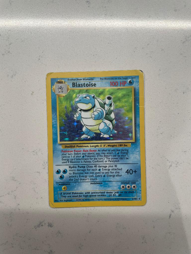 Blastoise base set, Hobby en Vrije tijd, Verzamelkaartspellen | Pokémon, Ophalen of Verzenden