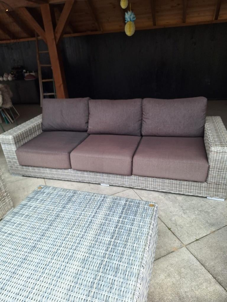 Loungeset, Ophalen, 5 zitplaatsen, Kunststof, Gebruikt