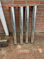 Tafelpoten 72 cm hoog rvs, Huis en Inrichting, Ophalen of Verzenden, Gebruikt, Metaal, Tafelpoot