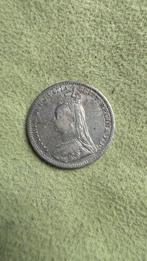 Victoria Jubilee Threepence 1890 Silver, Verzenden, Overige landen