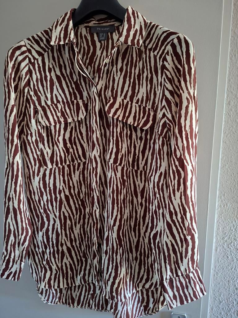 Mooie blouse, Ophalen of Verzenden, Zo goed als nieuw, Maat 38/40 (M), Bruin