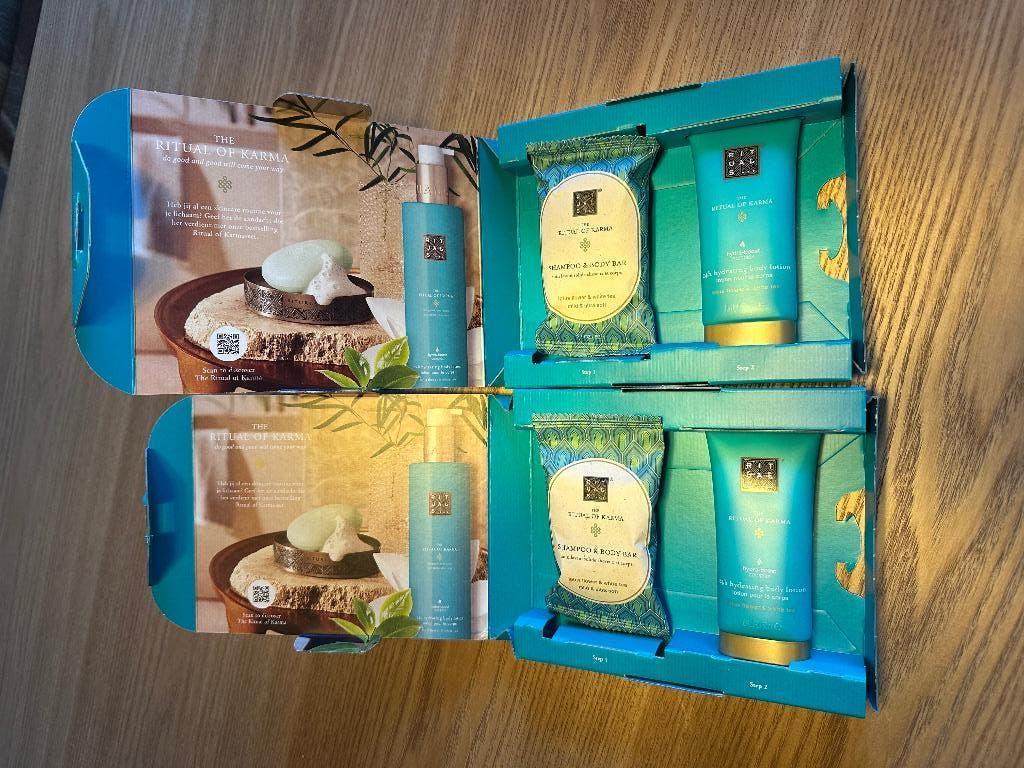 2 Rituals cadeau sets karma, Sieraden, Tassen en Uiterlijk, Uiterlijk | Lichaamsverzorging, Ophalen of Verzenden, Nieuw, Overige typen