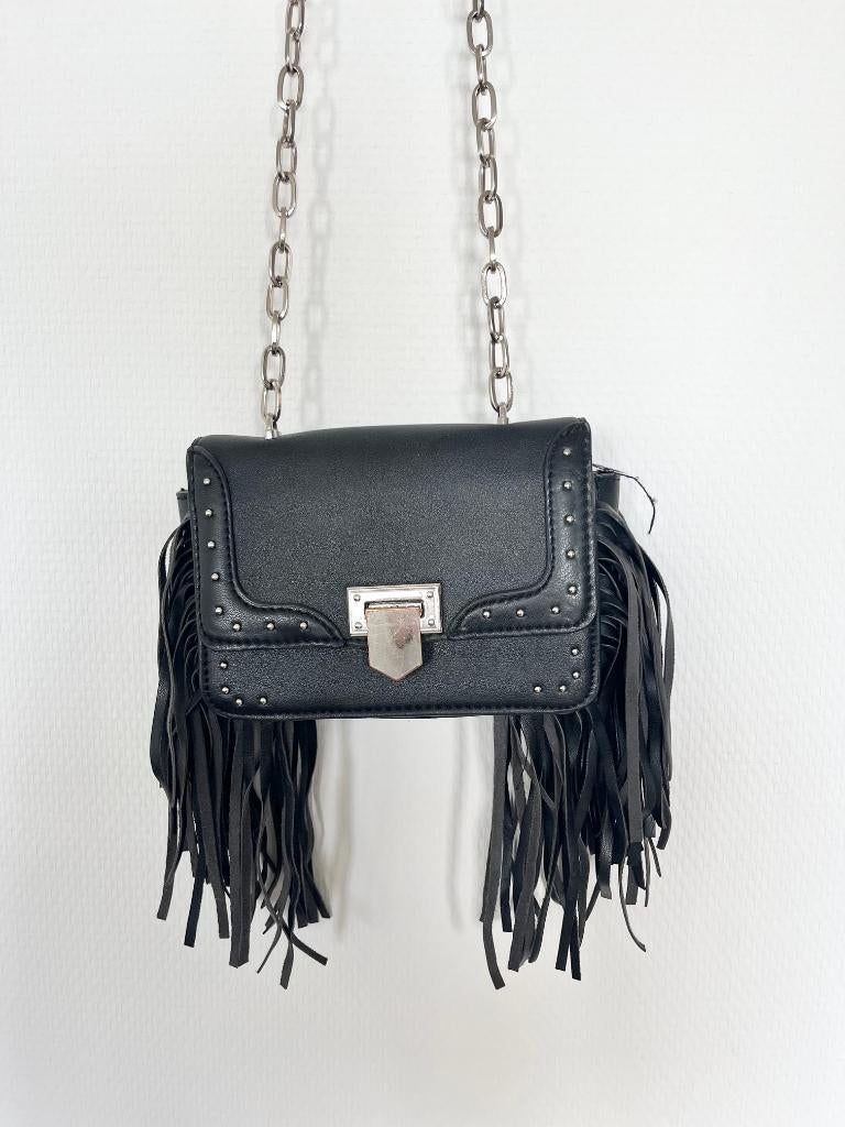 Stradivarius mini shoulder bag, Sieraden, Tassen en Uiterlijk, Tassen | Damestassen, Ophalen of Verzenden, Zo goed als nieuw, Zwart