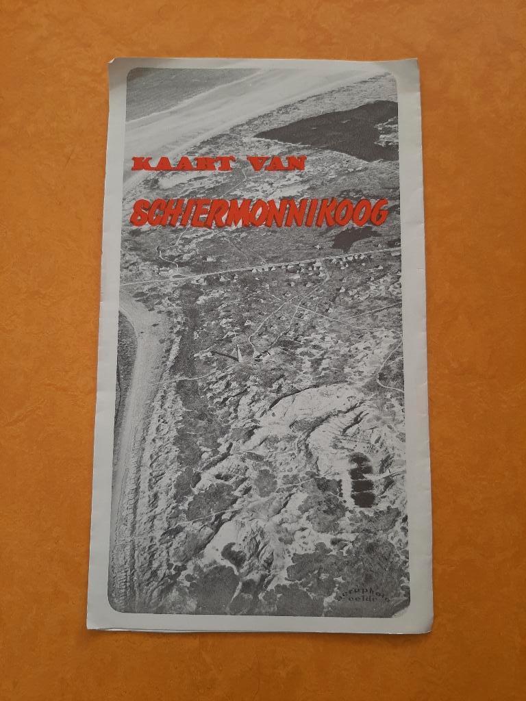 oude plattegrond Schiermonnikoog jaren 60-70, Ophalen of Verzenden, 1800 tot 2000, Nederland, Landkaart