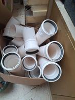 Rookgasafvoer, PP bochten, beugels, pijp en afdak platen, Bochten, Gebruikt, Pvc, Ophalen of Verzenden