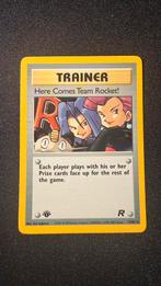 Here comes Team Rocket holo 1st edition, Ophalen of Verzenden, Zo goed als nieuw