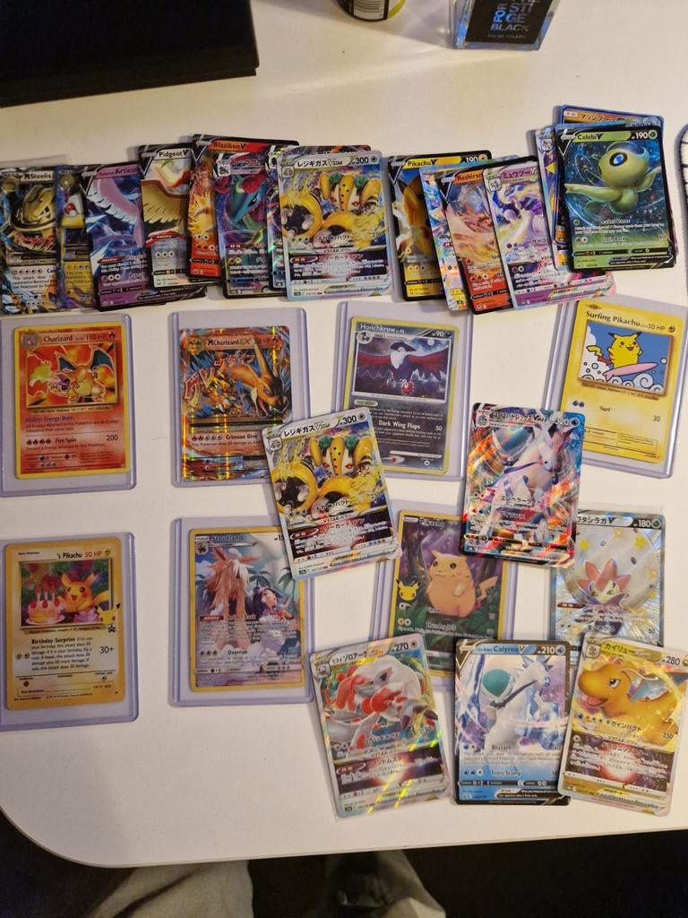 Pokemonkaarten 35 hitjes, Ophalen of Verzenden, Zo goed als nieuw, Meerdere kaarten