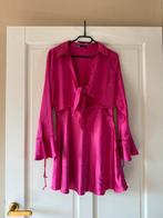 Roze satijnen jurk van Zara - Maat S, Ophalen of Verzenden, Zo goed als nieuw, Roze, Maat 36 (S)