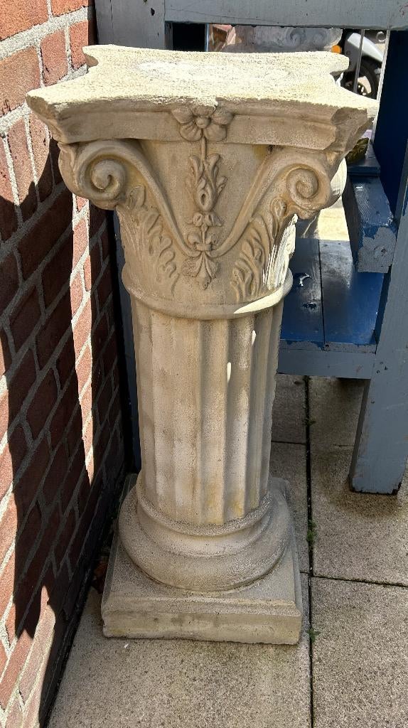 griekse zuil van beton voor tuin, terras, balkon of binnen, Tuin en Terras, Ophalen, Gebruikt, Steen, Overige typen