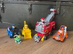 Paw Patrol 4 Voertuigen en 6 Poppetjes, Ophalen of Verzenden, Gebruikt