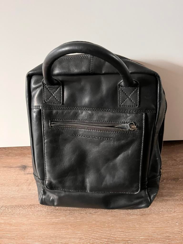 Chesterfield dames /heren laptop rugzak zwart, Ophalen of Verzenden, 13 inch, Zo goed als nieuw, Aktetas