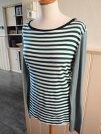 Groen/wit T-shirt ESPRIT maat L, Maat 38/40 (M), Ophalen of Verzenden, Zo goed als nieuw, Lange mouw