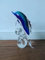 Glazen beeld van een dolfijn, Ophalen of Verzenden, Zo goed als nieuw, Dier