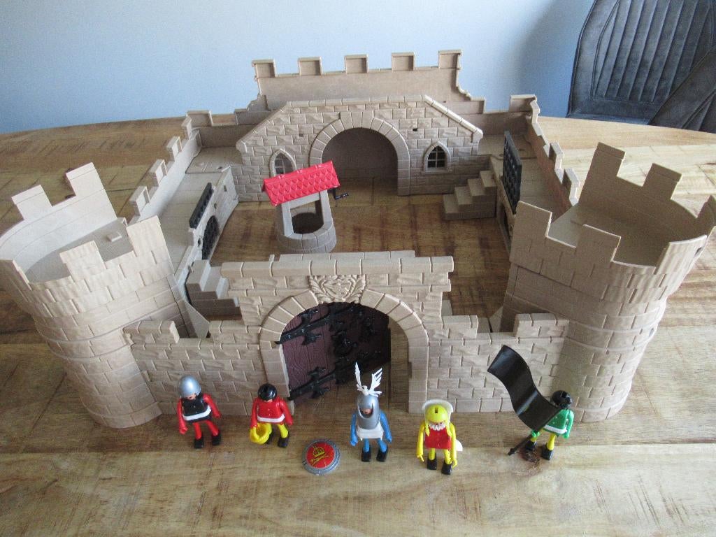 Vintage Play Big Playmobil Burcht Geobra kasteel, Ophalen of Verzenden, Gebruikt