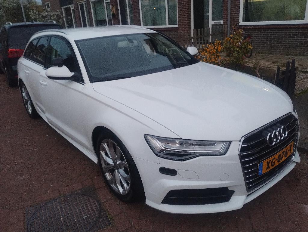Audi A6 3.0 TDI Quattro 272pk S Tronic 2018 Wit, Auto's, Automaat, 2000 kg, Leder en Stof, Wit