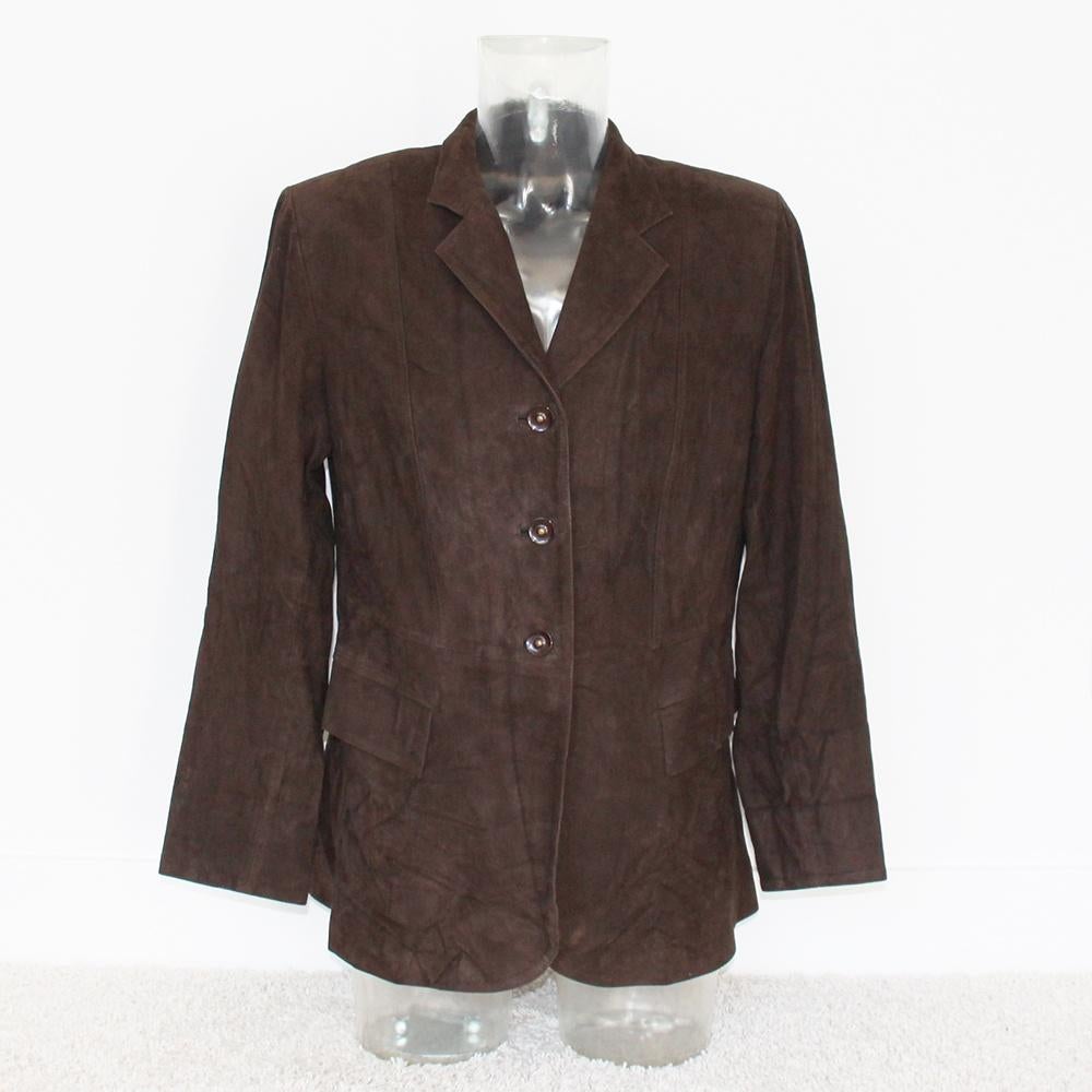 Mooie Zacht Leren YRKK Jasje (Maat 48) € 225,-, YRKK, Bruin, Maat 48/50 (M), Ophalen of Verzenden