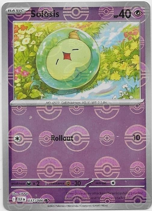 Black Bolt,  Solosis [pokeball] 37/86, Verzenden, Nieuw, Losse kaart