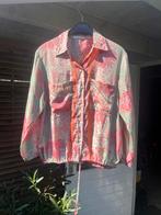 Blouse roze met print, merk Evermine 1 maat, Kleding | Dames, Ophalen of Verzenden, Zo goed als nieuw, Maat 42/44 (L), Roze