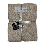 100% linnen dekbedovertrek 240x220 met slopen Sandy Flower, Beige, Dekbedovertrek, Ophalen of Verzenden, Nieuw