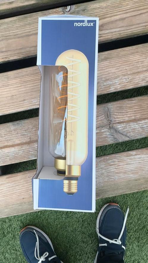 Prachtige Nordlux LED-lamp met gouden afwerking, Huis en Inrichting, Lampen | Losse lampen, Nieuw, Led-lamp, E27 (groot), Ophalen of Verzenden