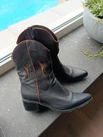 Ann Rocks leren  cowboy boots maat 40, Ophalen of Verzenden, Zo goed als nieuw, Zwart, Hoge laarzen