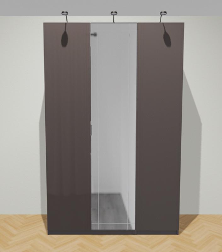 Prachtige grote donkerbruine PAX kast van IKEA, Huis en Inrichting, Kasten | Kledingkasten, Zo goed als nieuw, 200 cm of meer