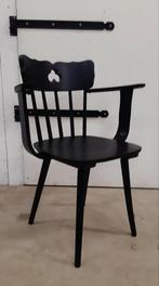 Brutalist eiken eetkamerstoelen, Huis en Inrichting, Stoelen, Ophalen, Zo goed als nieuw, Bruin, Vijf, Zes of meer stoelen