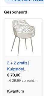 4 stoelen zand/creme, Huis en Inrichting, Ophalen of Verzenden