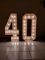 Grootste lichtcijfers te huur #40 (andere cijfers mogelijk), Ophalen, Zo goed als nieuw, Verjaardag