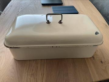 Emaille broodtrommel beschikbaar voor biedingen