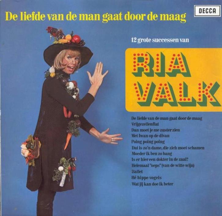 Ria Valk – De Liefde Van De Man Gaat Door De Maag, Cd's en Dvd's, Vinyl | Nederlandstalig, Zo goed als nieuw, Levenslied of Smartlap
