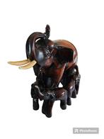 Beeld kudde Olifant - 17cm - Steen, Ophalen of Verzenden, Zo goed als nieuw, Dier