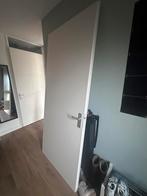 Witte opdekdeur, Doe-het-zelf en Verbouw, Deuren en Horren, Ophalen, 80 tot 100 cm, Binnendeur, Zo goed als nieuw