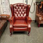 Chesterfield Fauteuil Cognac, recliner / relaxfauteuil Nieuw, Huis en Inrichting, Fauteuils, Ophalen, Nieuw, 75 tot 100 cm