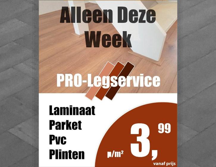 Laminaat leggen legger leggers ( PVC visgraat) 3,99 p/m2, Huis en Inrichting, Stoffering | Vloerbedekking, Nieuw, Overige typen