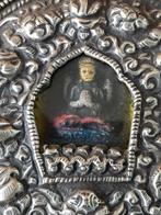 Mooi oud altaar voor op reis uit Nepal met Boeddha 9 cm., Ophalen of Verzenden