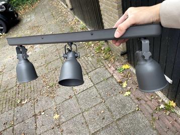 Ikea HEKTAR Plafondlamp 3 Spots compleet met LED lampen beschikbaar voor biedingen